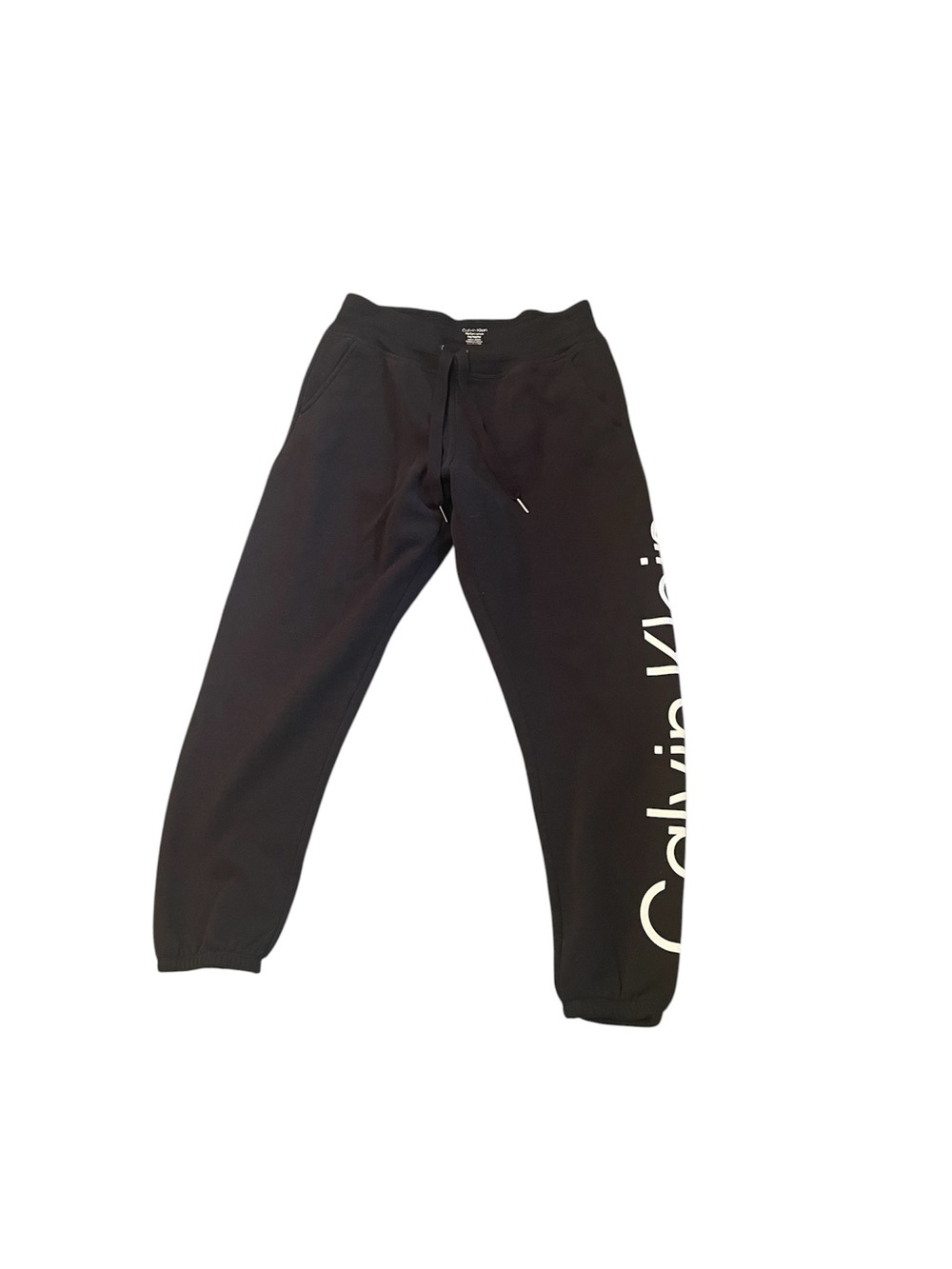 Calvin Klein womens Black Logo Sweatpants